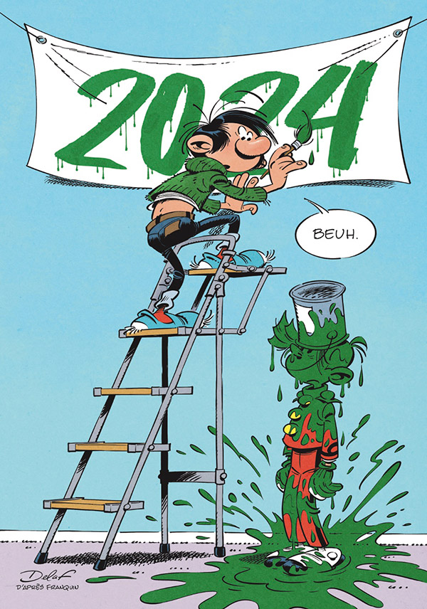 Calendrier 2024 du journal Spirou