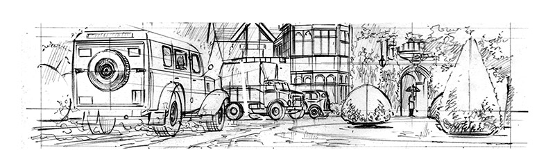 Champignac - croquis de David Etien